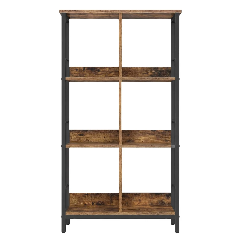 Regal mit 3 Ebenen, 6 Fächern, Bücherregal