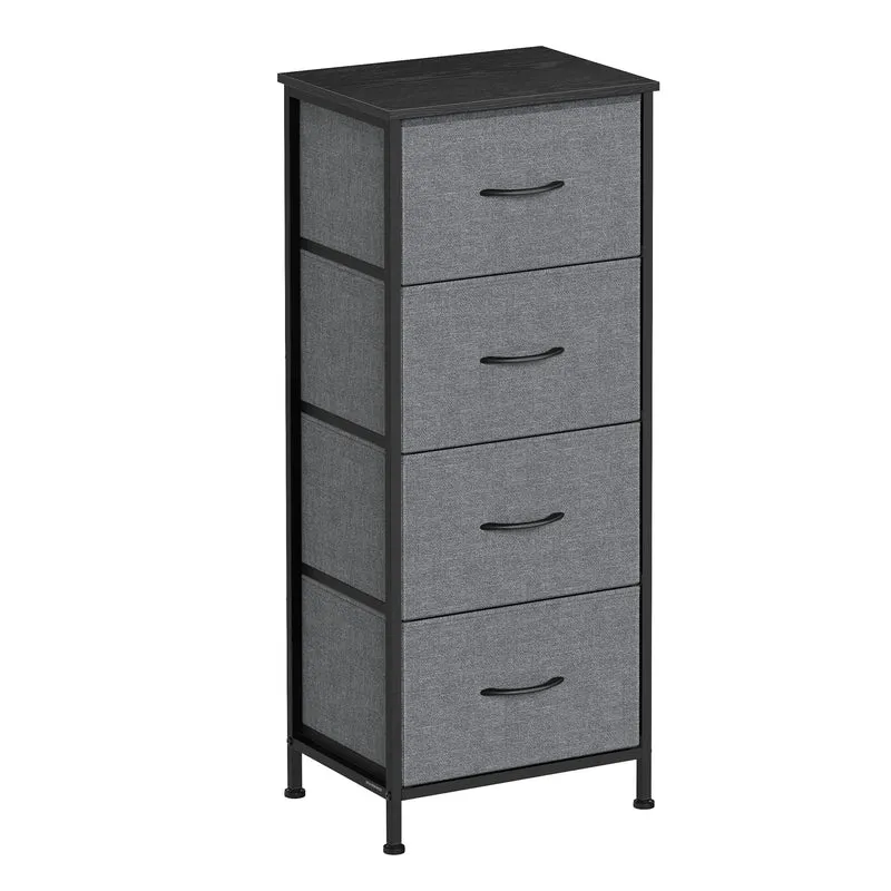 Kommode, Schrank, 4 Stoffschubladen