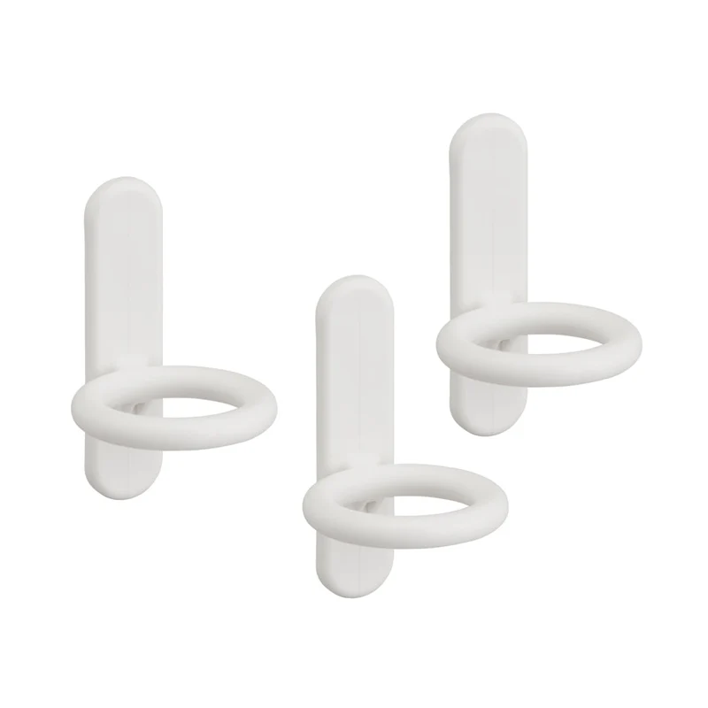 Ronde bordhaak set van 3 wit - Classic by Elfa