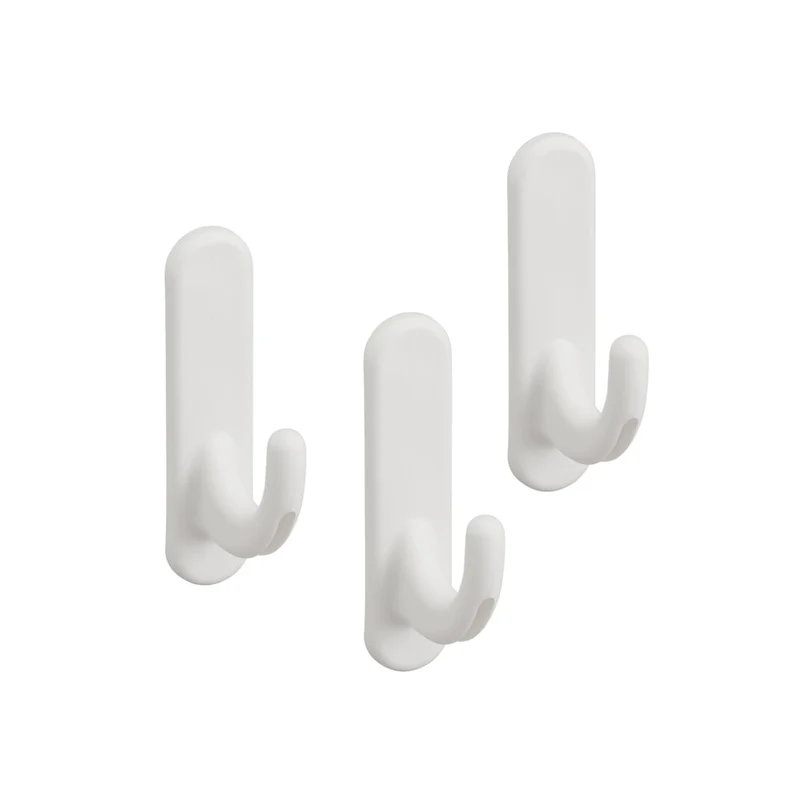 Gebogen bordhaak set van 3 wit - Classic by Elfa