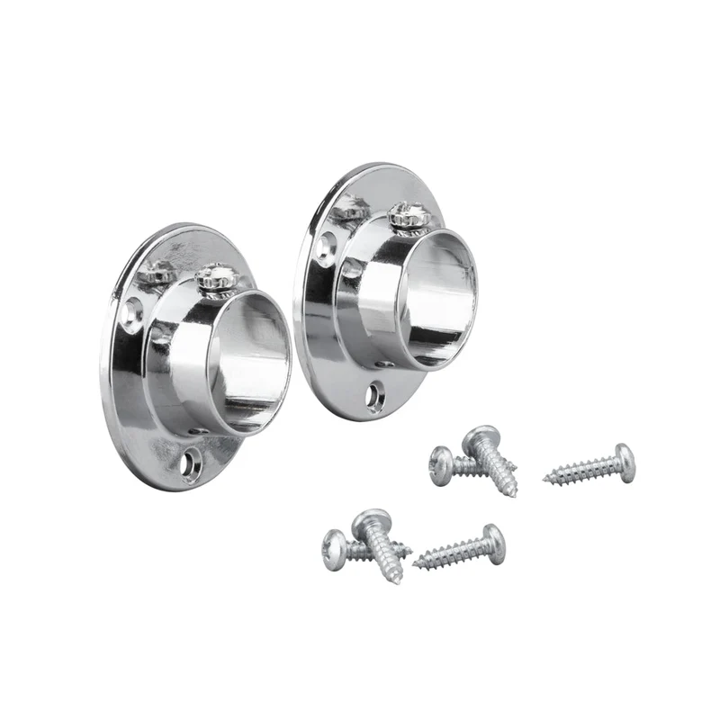 Kledingroedehouder wand chroom set van 2 - Classic by Elfa