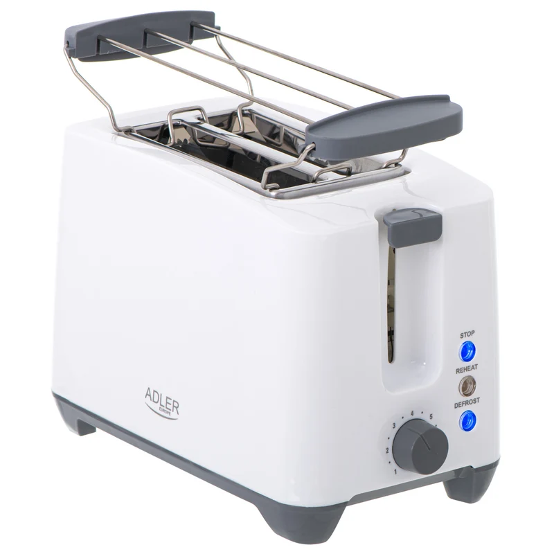 Adler Toaster, 7 Stufen, 3 Funktionen, Brötchenrost, AD 3216