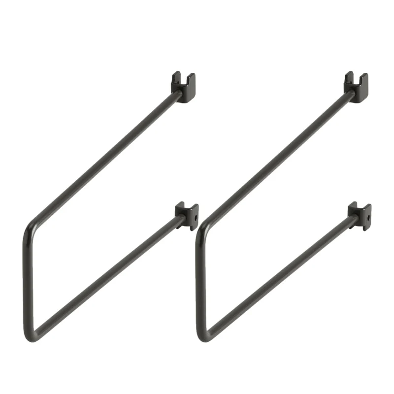 Boekensteun voor wandrail 250 mm set van 2 grafiet - Classic by Elfa