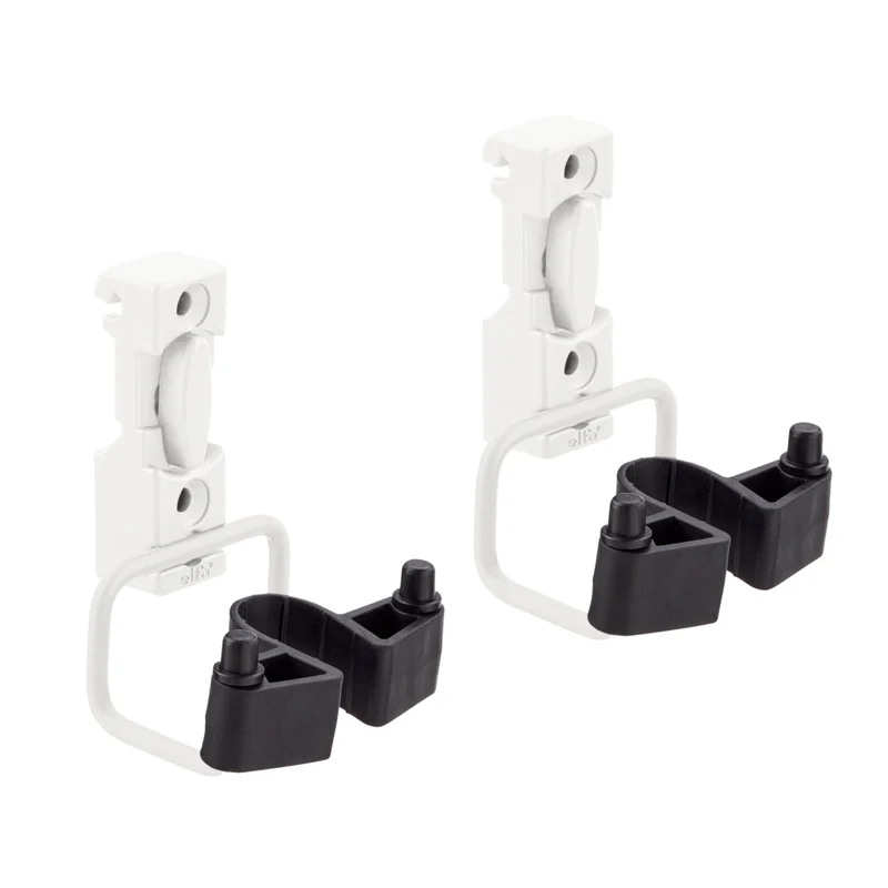Grote gereedschapshouder voor draagrail set van 2 wit - Classic by Elfa