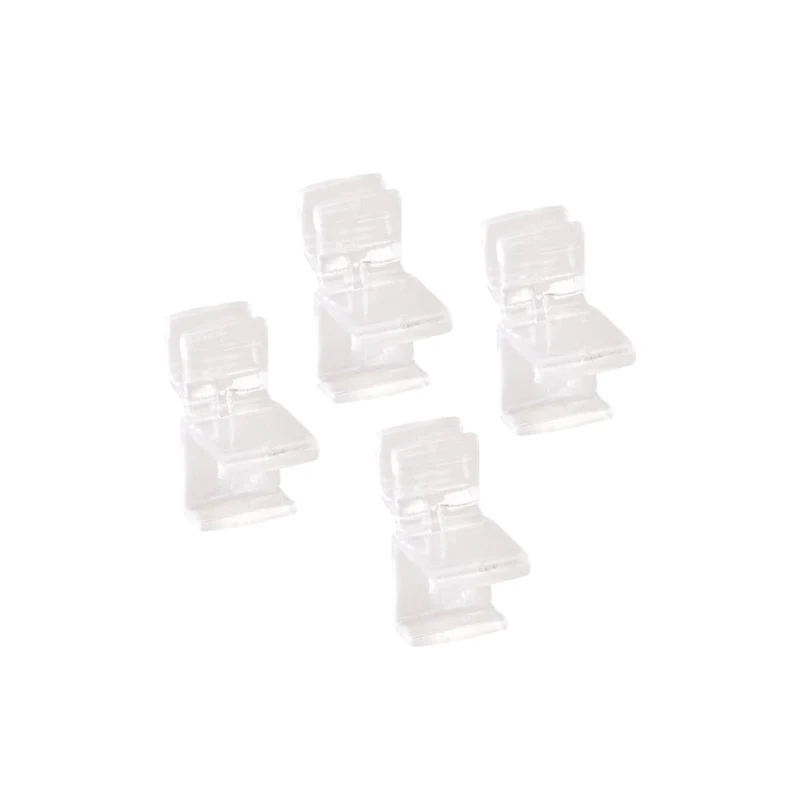 Plankclips set van 4 transparant - Classic by Elfa