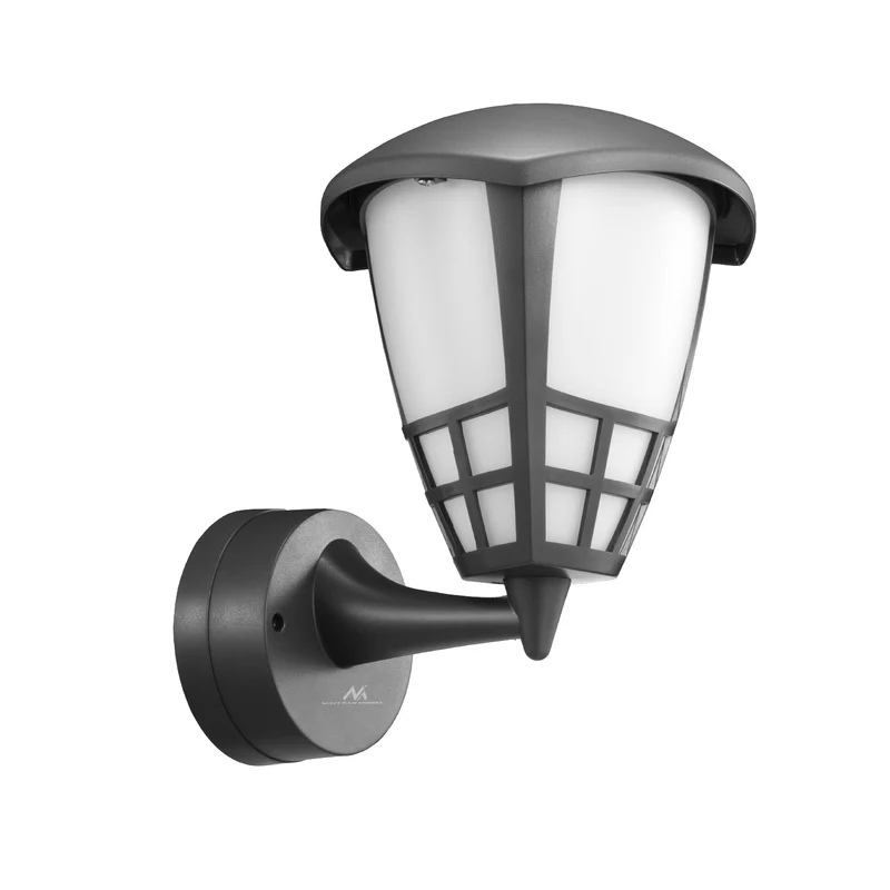 Wandleuchte 1xE27 Maclean, max. Belastung 60W, IP65, Farbe grau, MCE519 GR + LED-Glühbirne E27, 6W 230V Maclean Energy MCE284 WW warmweiß 3000K 720lm retro edison dekorativ