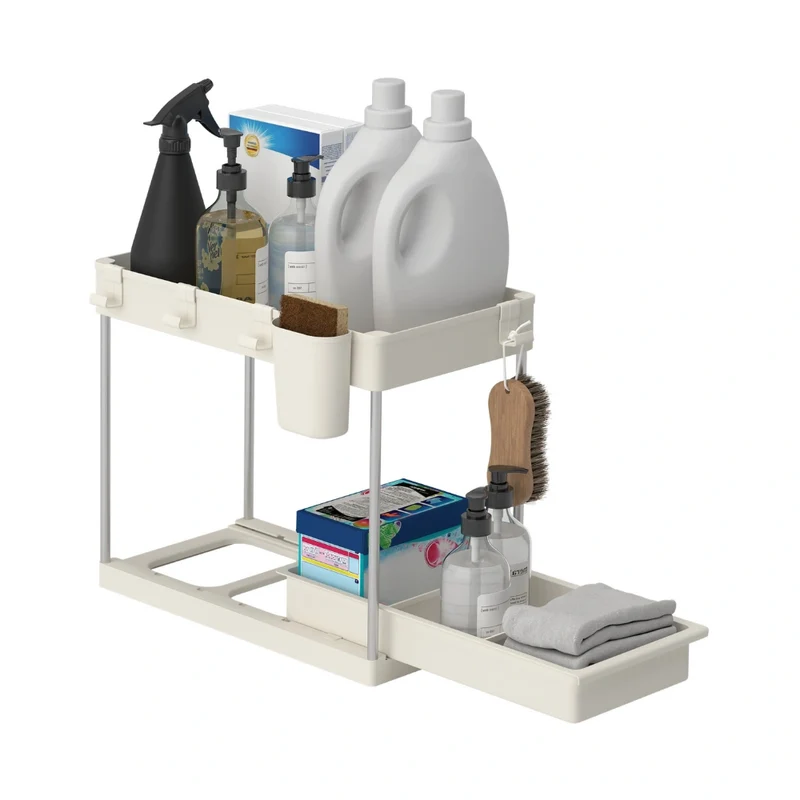 Keukenkast organizer uitschuifbaar 2 niveaus Five®