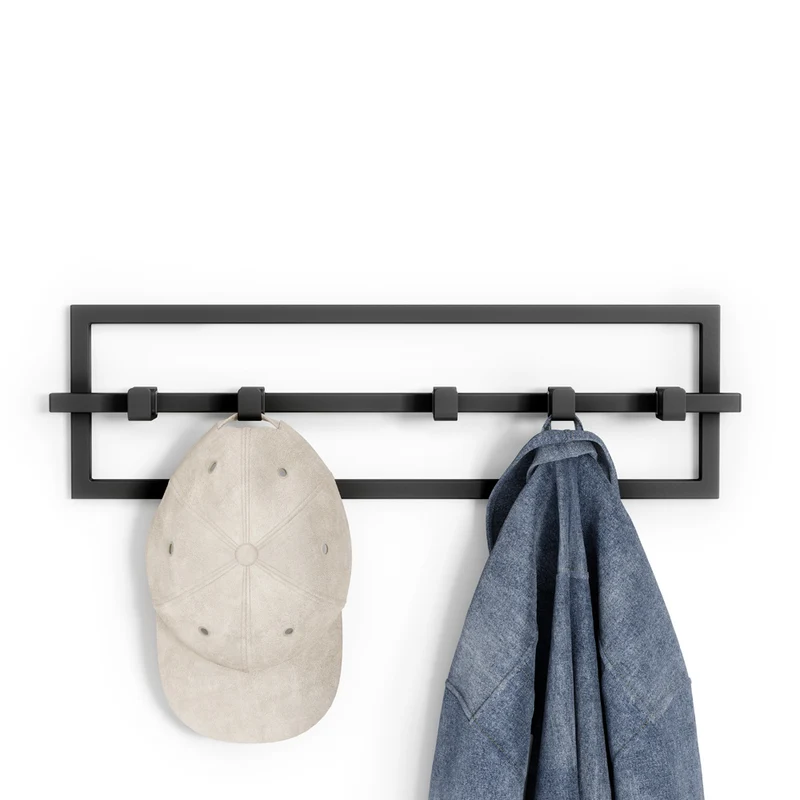 Handtuchhalter und Wandgarderobe schwarz UMBRA