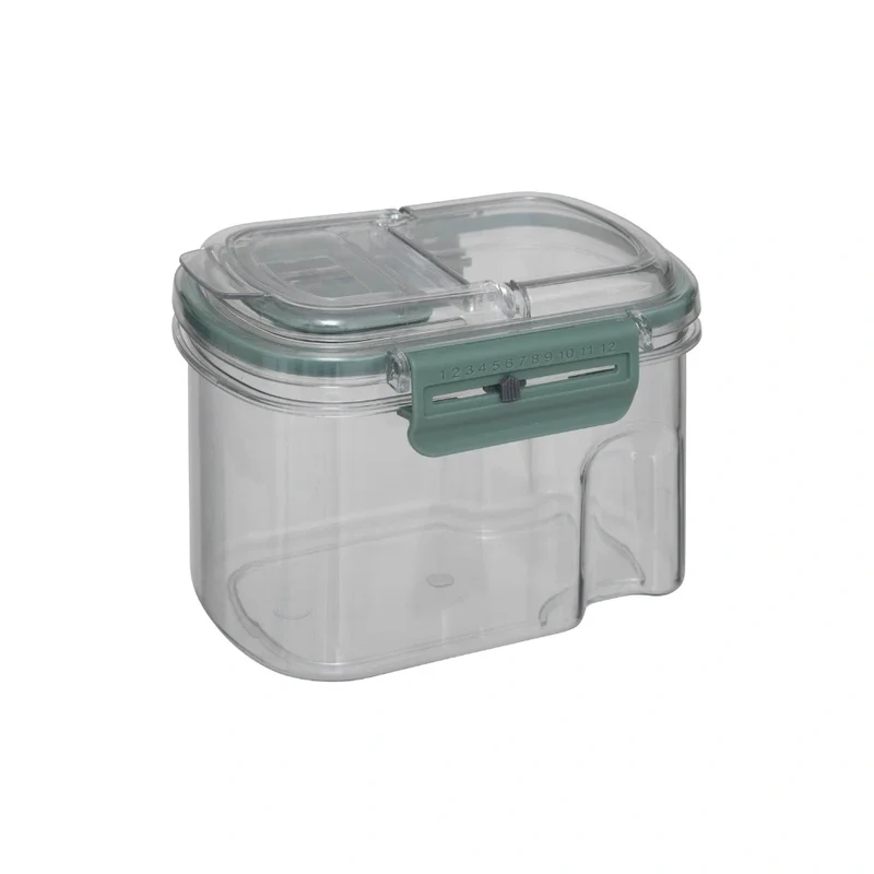 Luchtdichte voorraadbus 600 ml met datumaanduiding en schenkdop Five®