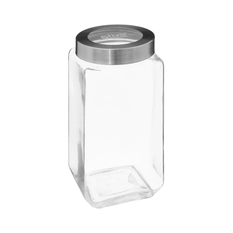 Glazen voorraadpot metalen draaideksel 2 liter Five®