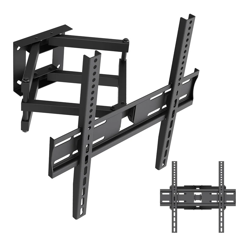 Maclean TV-Halterung/Aufhängung, max. VESA 400x400, 32–70", bis zu 40 kg, schwarz, Neigungsverstellung +12° bis -12° und Schwenkverstellung +60° bis -60°, MC-192