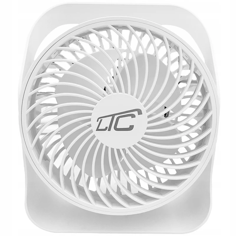 LTC kabelloser Tischventilator, USB-C-Ladung, 4 Geschwindigkeitsstufen, 2000 mAh Akku, LXWB16