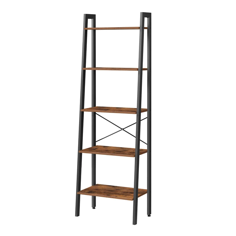 Industrie-Design Leiterregal 5 Ablagen