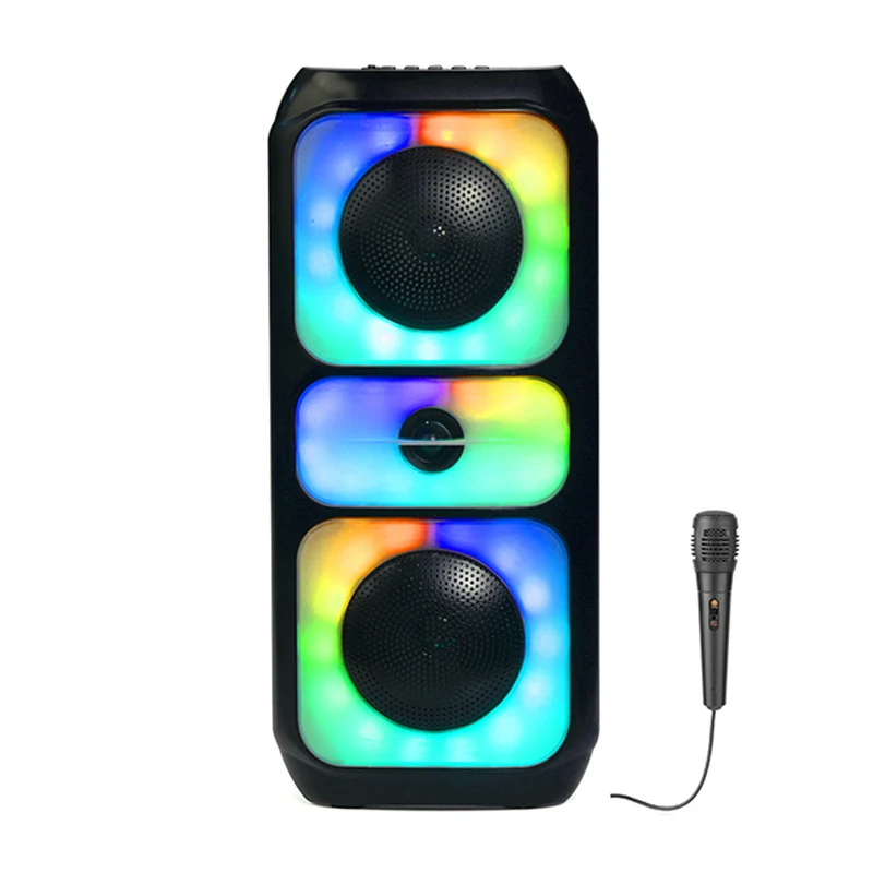 Tracer kabelloser Lautsprecher, Bluetooth 5.0, 20 W RMS-Leistung, Karaoke-Modus, Mikrofon, Powervox P2 TWS
