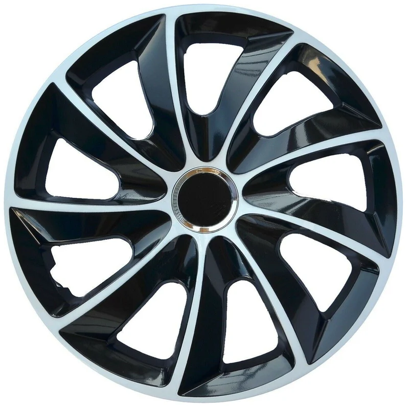 NRM STIG Extra Radzierblenden für Stahlfelgen Zweifarbige Radkappen Satz 4er Set Auto KFZ Fahrzeug Geeignet ür die meisten Marken und Felgen ABS-Kunststoff 13 Zoll 4er Set