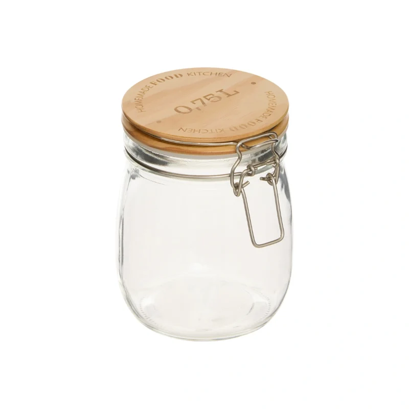 Vorratsglas Holzdeckel 750 ml Five®