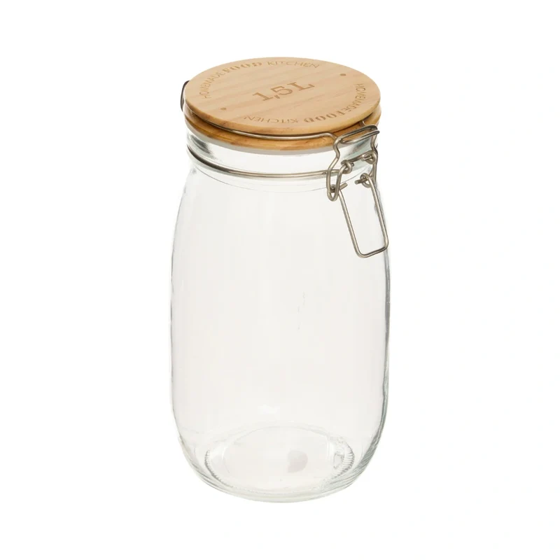 Vorratsglas Holzdeckel 1.5 Liter Five®