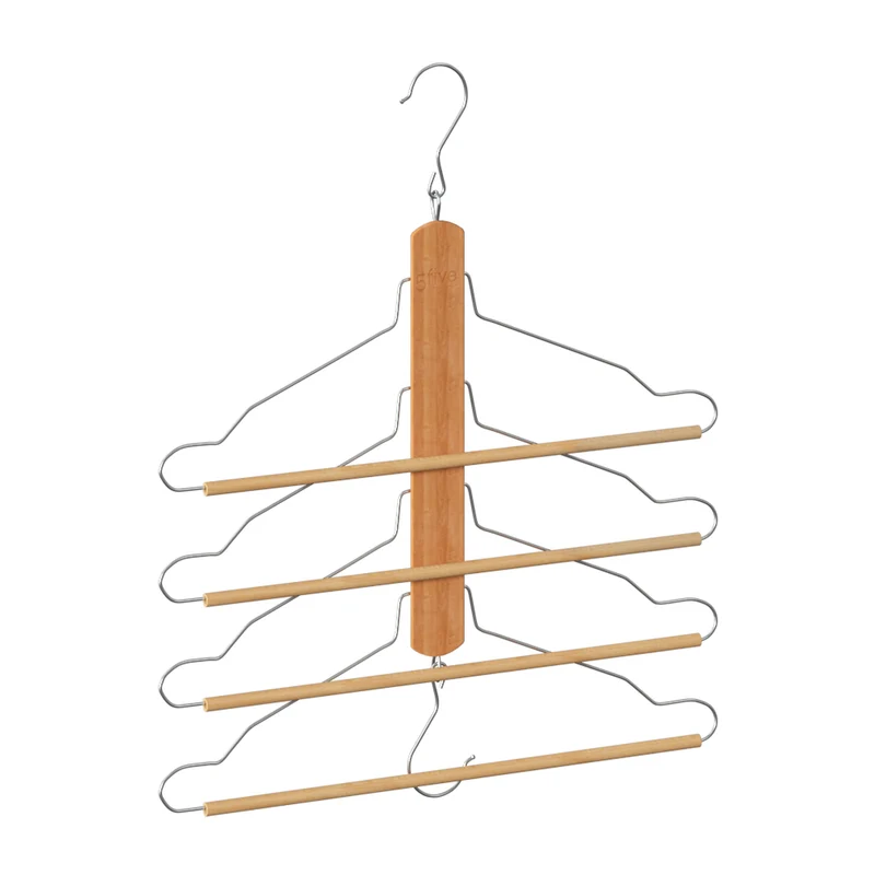 Hemden- oder Hosenbügel aus Holz Five®