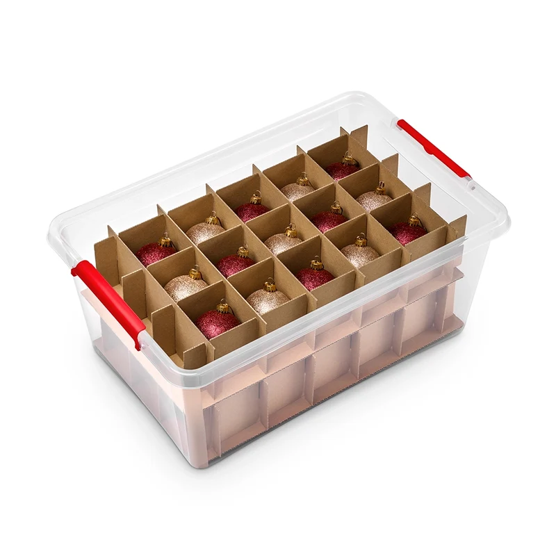 Aufbewahrungsbox 30 Weihnachtskugeln Orplast