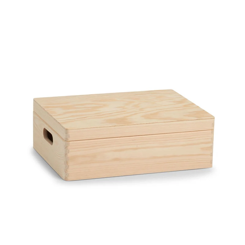 Holzkiste mit Deckel 40x30x14 cm Zeller