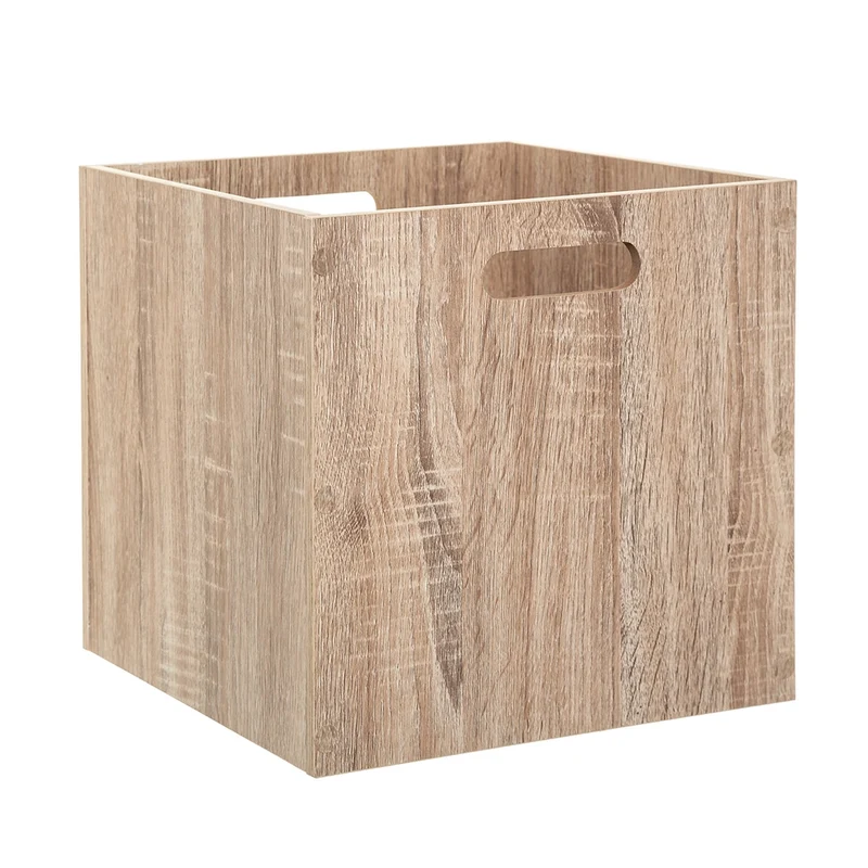 Hellbrauner Schrankkorb aus Holz groß Five®