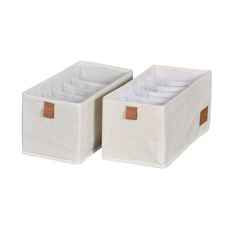 Schublade Korb beige Kleiderschrank 2x mittel 6 Fach Store It