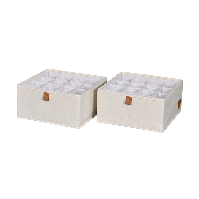 Schubladenkorb beige Kleiderschrank 2x groß 16-seitig Store It