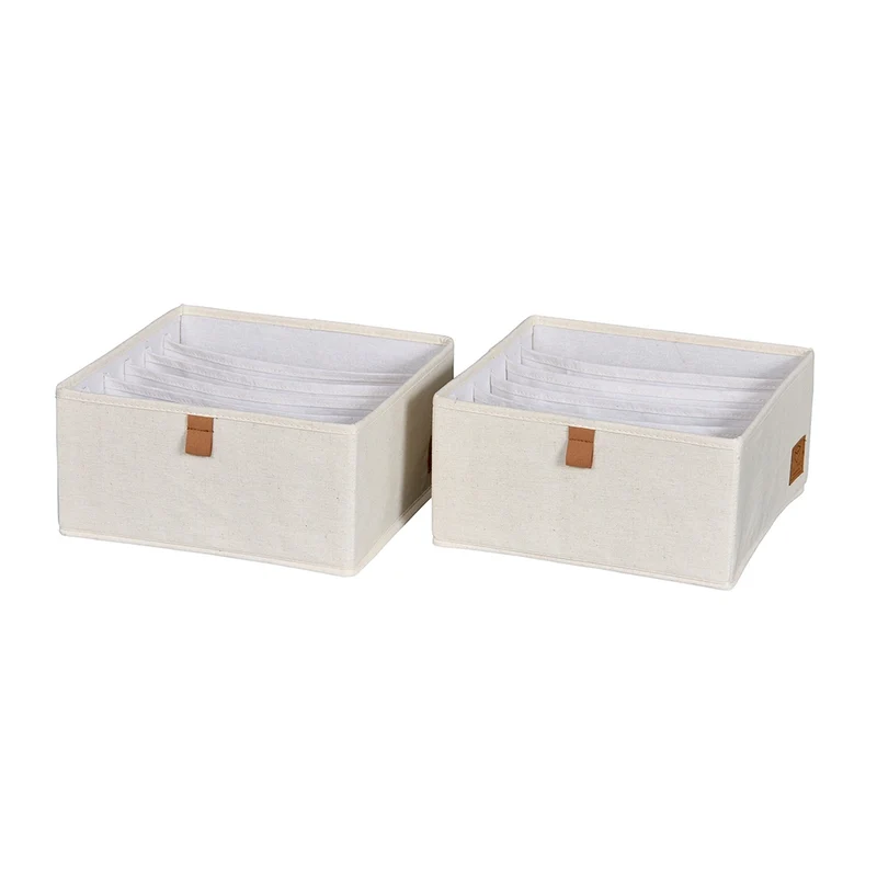 Schubladenkorb beige Kleiderschrank 2x groß 6-seitig Store It