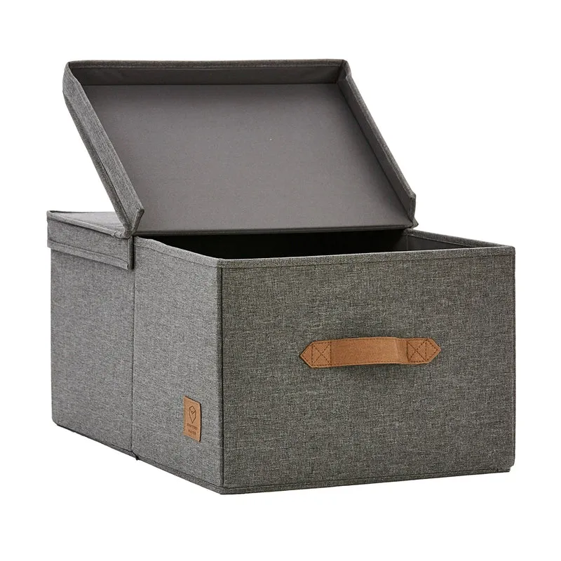 Aufbewahrungsbox grau Kleiderschrank extra groß Store It