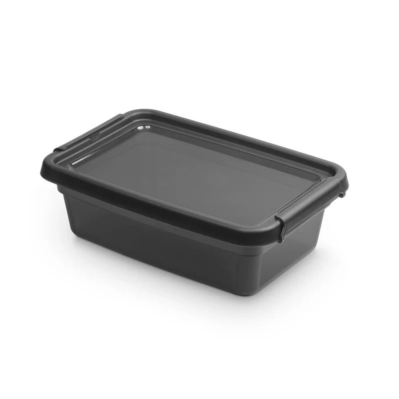 Schwarzer stabiler Aufbewahrungskasten Orplast - BaseStore