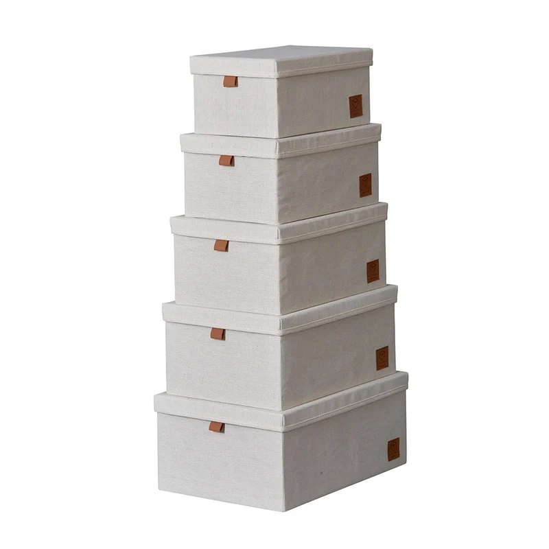 Luxus Aufbewahrungsboxen Set beige Store It