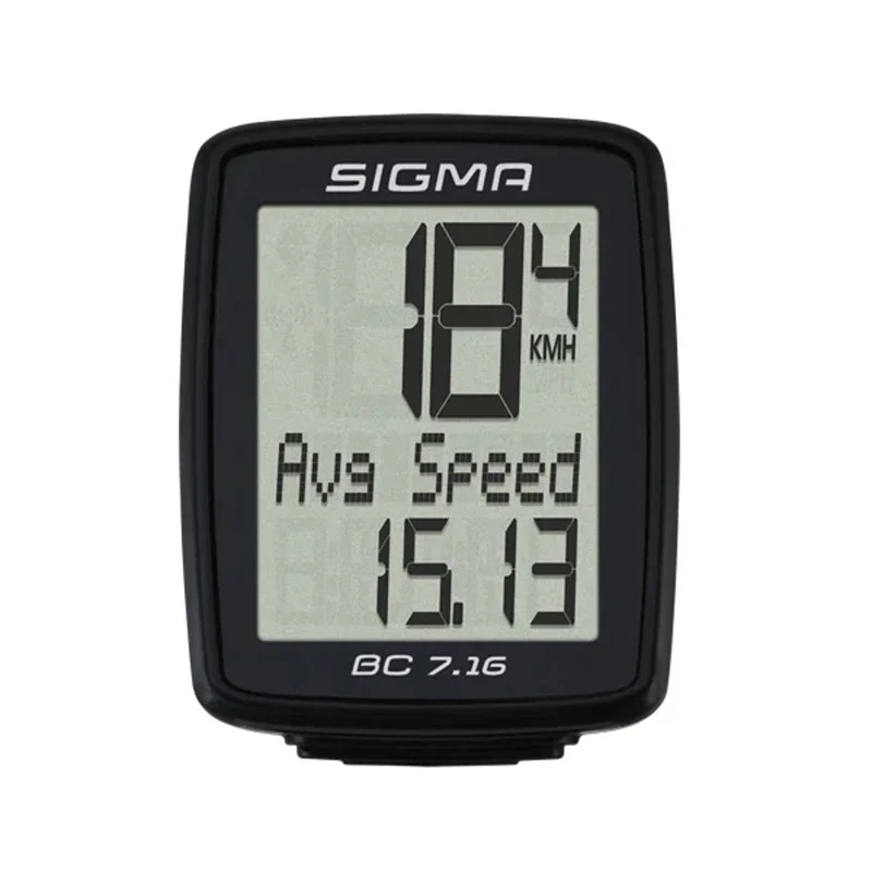 Sigma Zykluszähler, verdrahtet, Start/Stopp, dreireihige Anzeige, BC 7.16 schwarz
