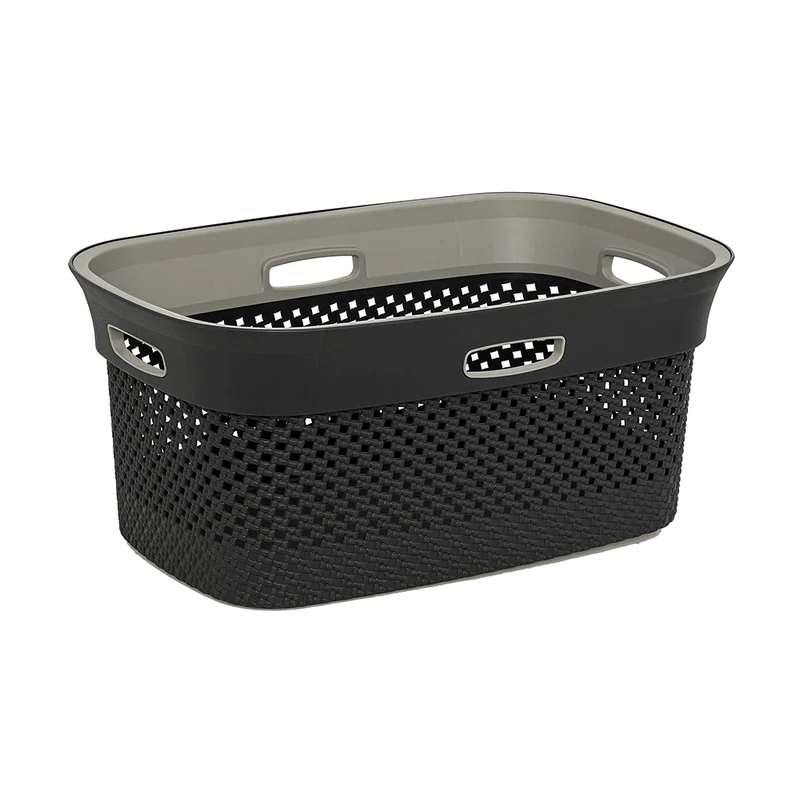 Dunkelgrauer hipper Wäschekorb Five®