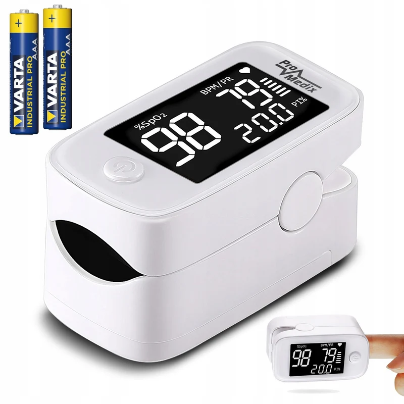 ProMedix medizinisches Pulsoximeter PS-870 + Batterien