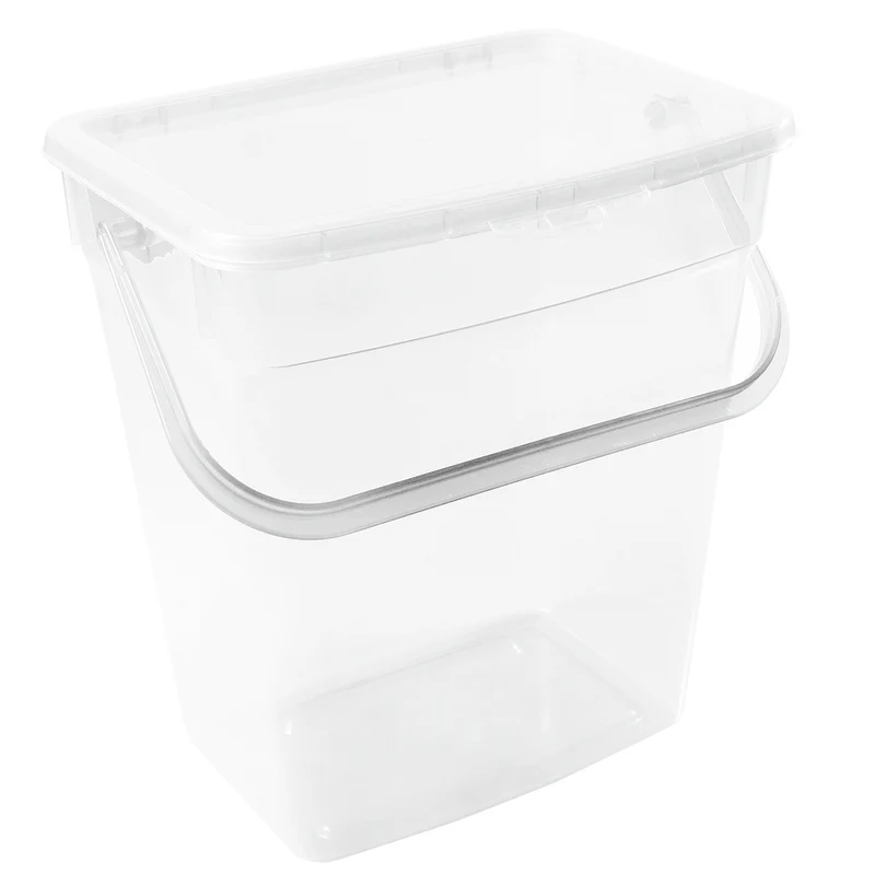 Waschpulver Aufbewahrungsbox mit Deckel Futterbehalter Behälter 10L Transparent