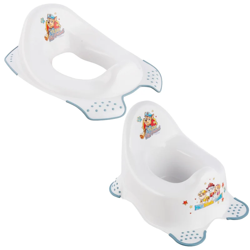 Paw Patrol Anti-Rutsch-Toilettensitzbezug - Anti-Rutsch-Töpfchen, Weiß, Max 15kg