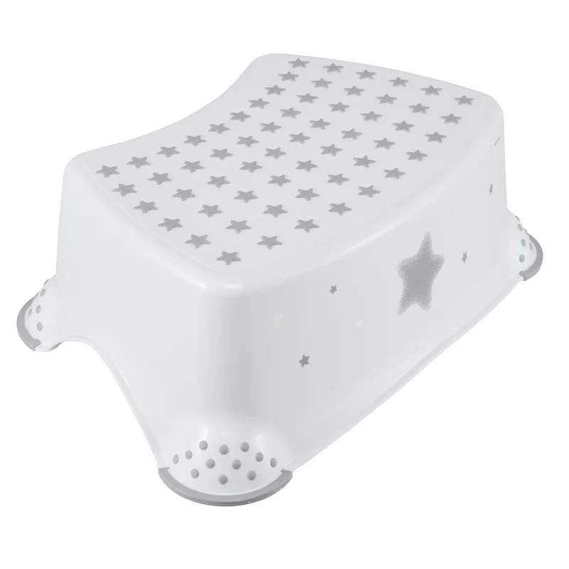 Keeeper 1864251919600 Kinder-Einzelschritt-Plattform Tom - Farbe Stars nordic white
