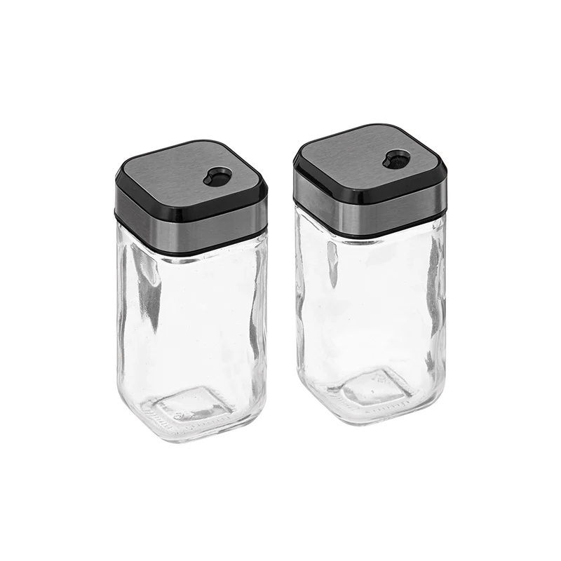 Quadratische Gewürzgläser 100 ml 2 Stück Five®