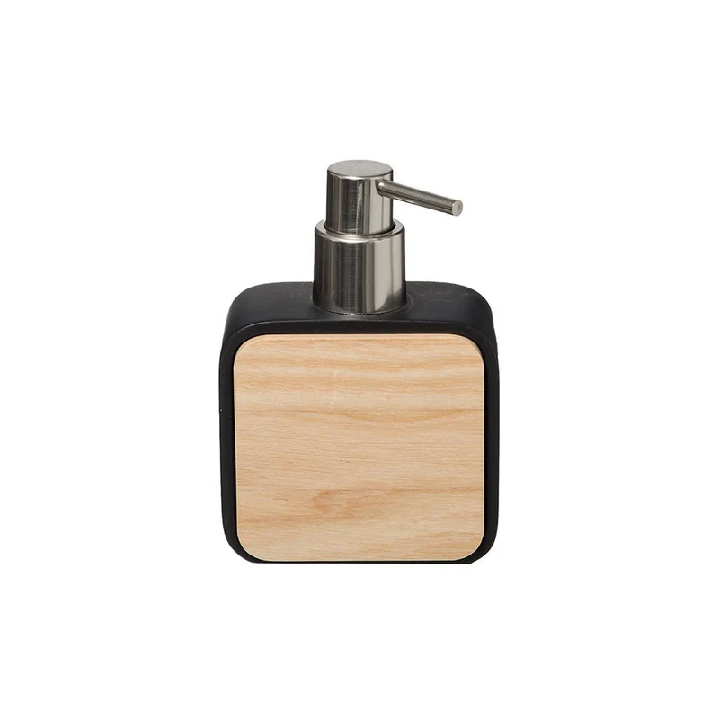 Schwarzer Seifenspender in Holzoptik Five® - Naturéo