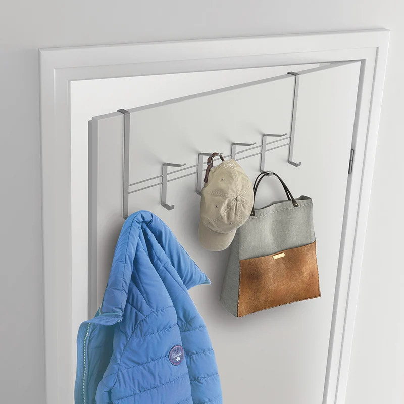 Türgarderobe grau 6 Haken Metaltex