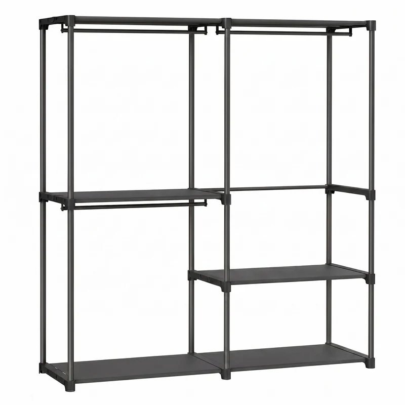 Offener Kleiderschrank