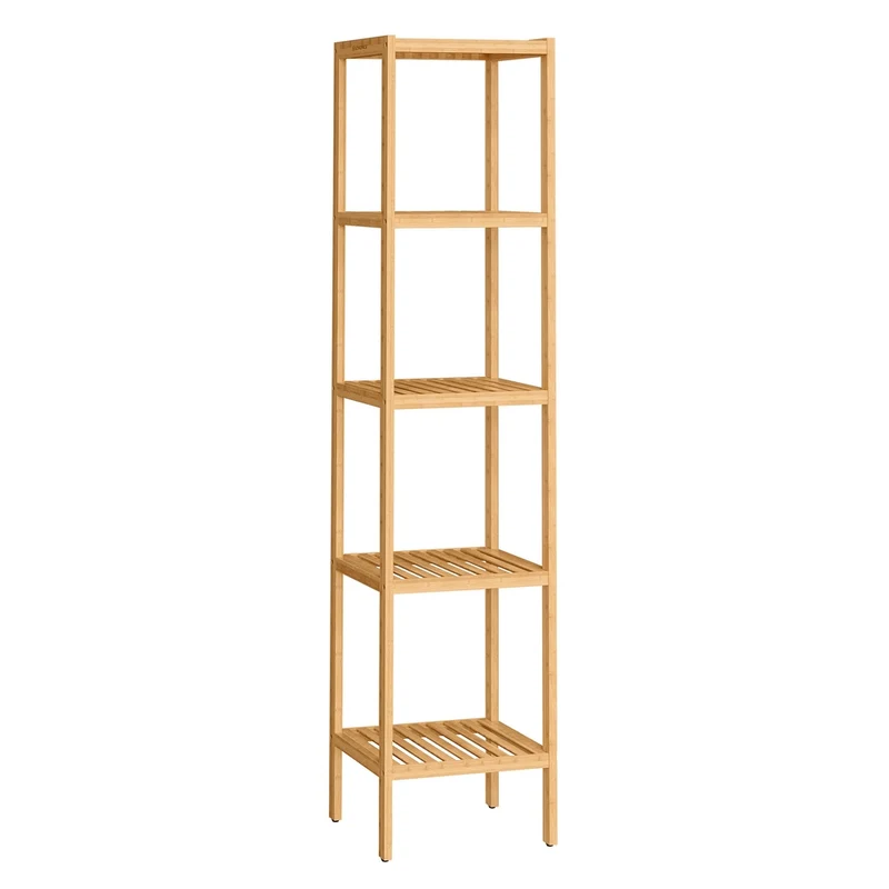 Bambus 5 Ablagen 33 x 33 x 146 cm schmal