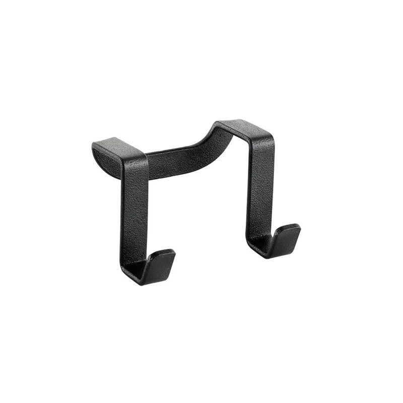 Doppel-Handtuchhaken schwarz Metaltex - Galileo