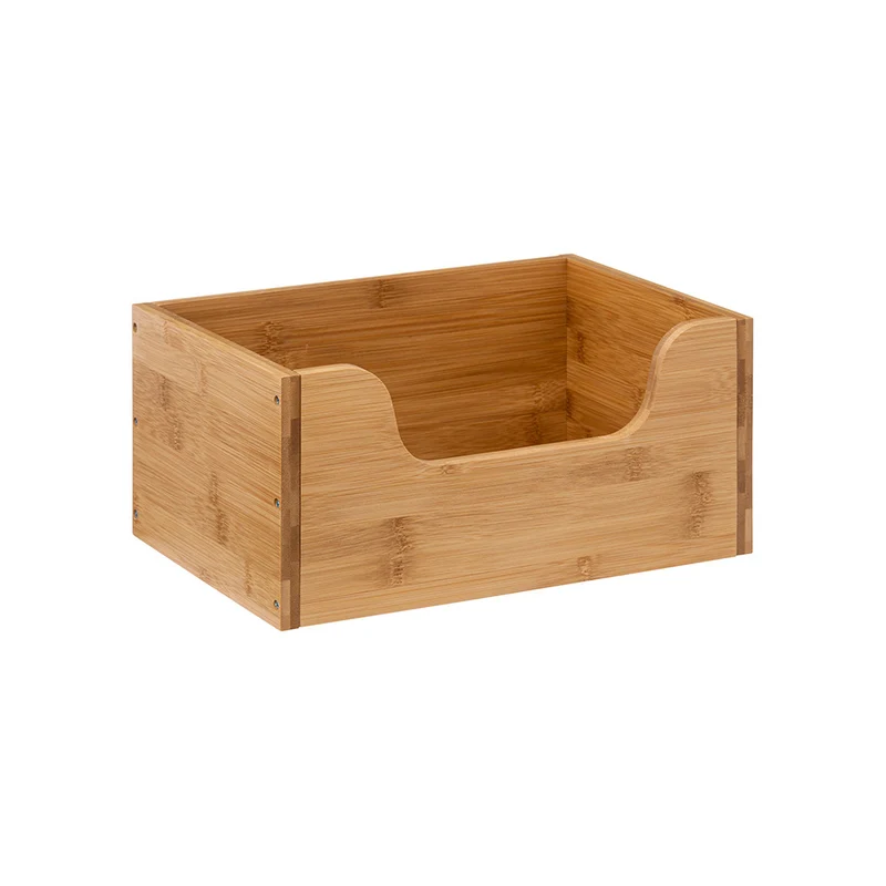 Stapelbare Bambus-box öffnen niedrig Five®