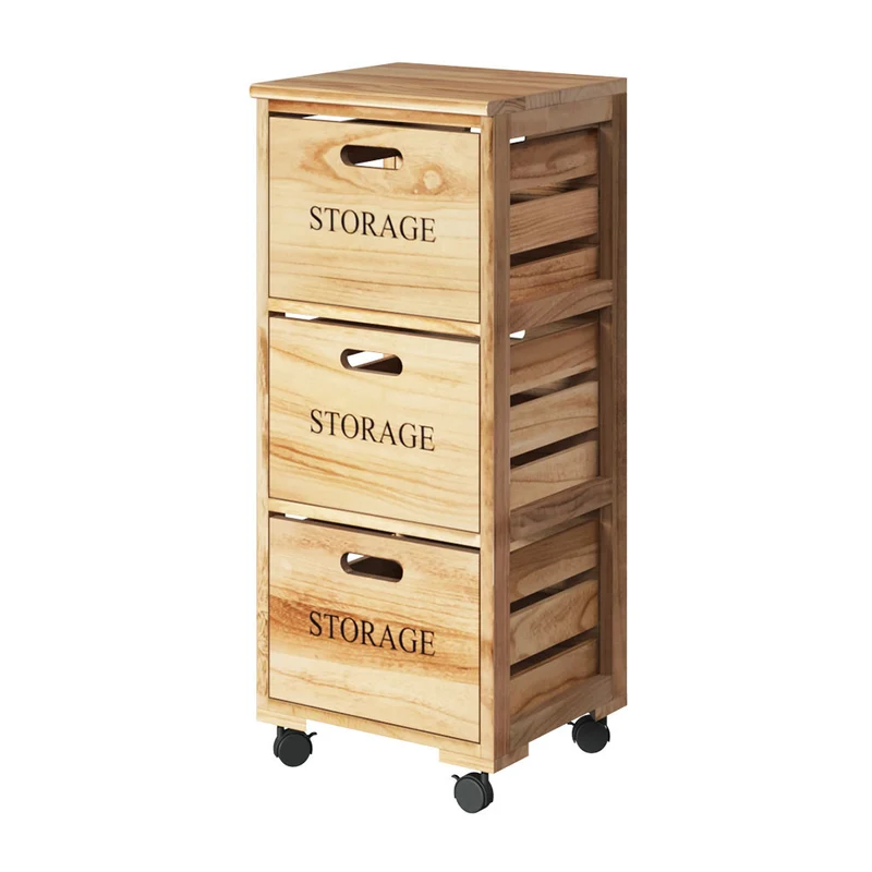 Lagerwagen Holz mit Schubladen Five®