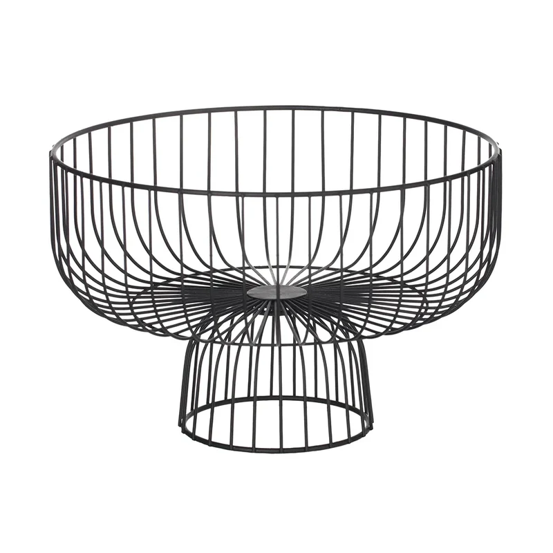 Obstschale schwarz Metall Ø28 cm Five®