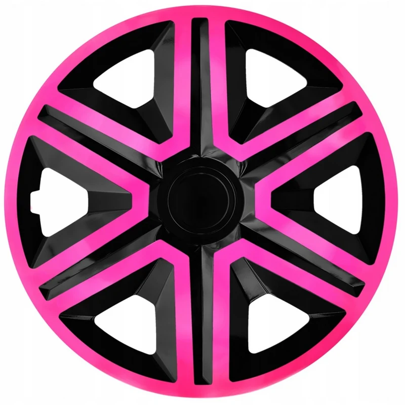 Universal Radkappen 14" NRM ACTION Doublecolor rosa/schwarz 4 Stück