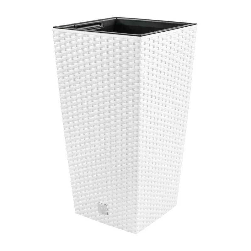 Blumentopf mit Beitrag Rato Square DRTS265-S449 - weiß