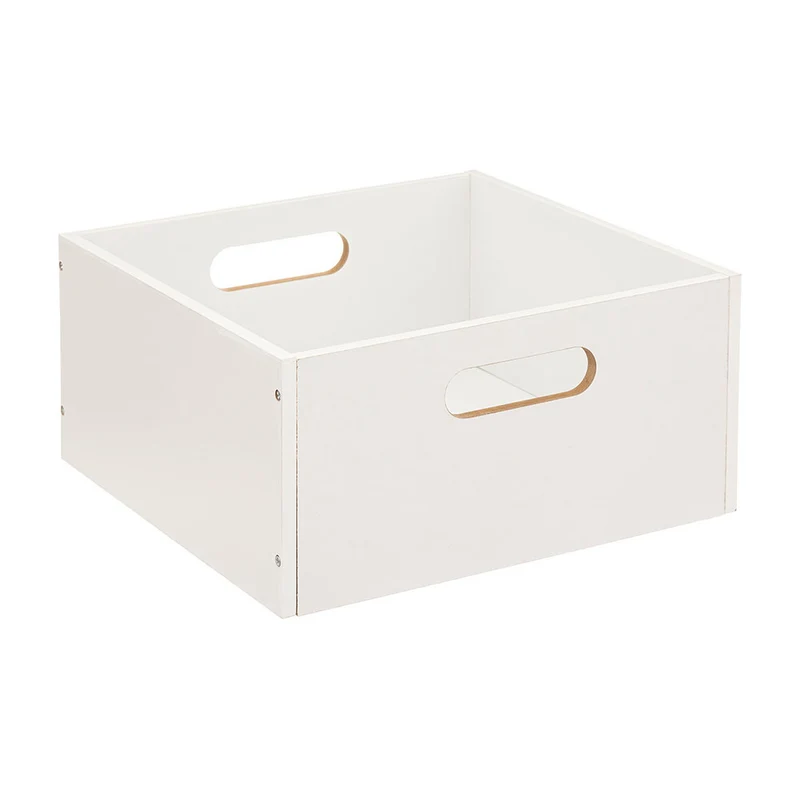 Weiße Aufbewahrungsbox Holz 31 x 31 x 15 cm Five®