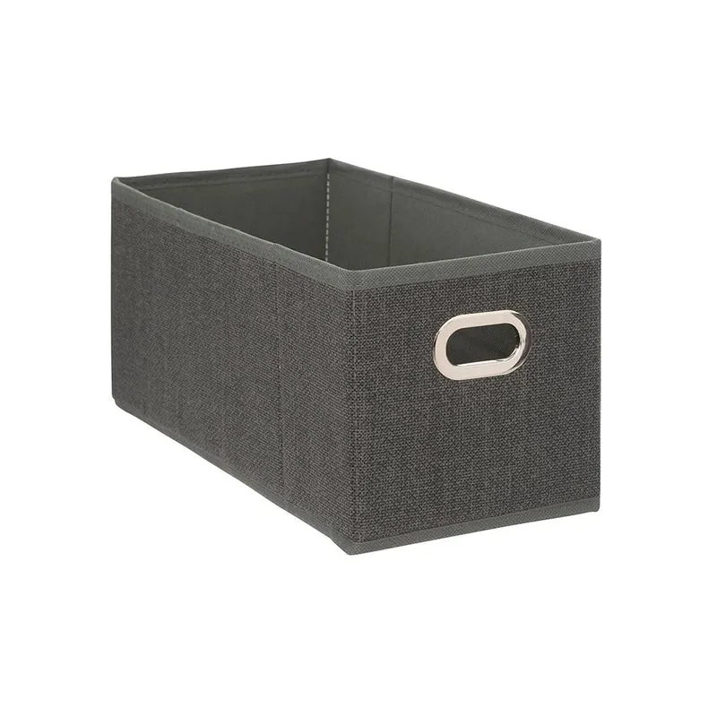 Faltbare Aufbewahrungsbox dunkelgrau 31x31x31 cm Five®